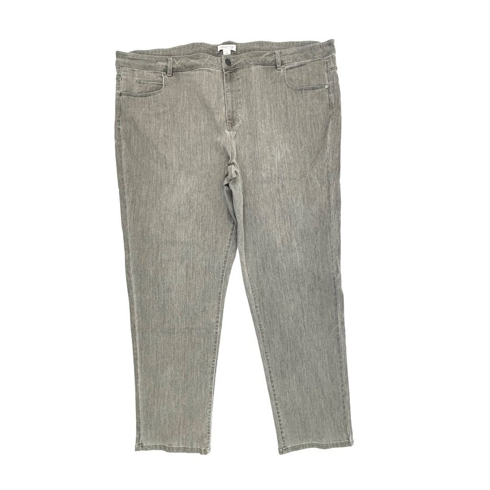 Coldwater Creek Straight Leg Women's size 24W Gray Denim Jeans